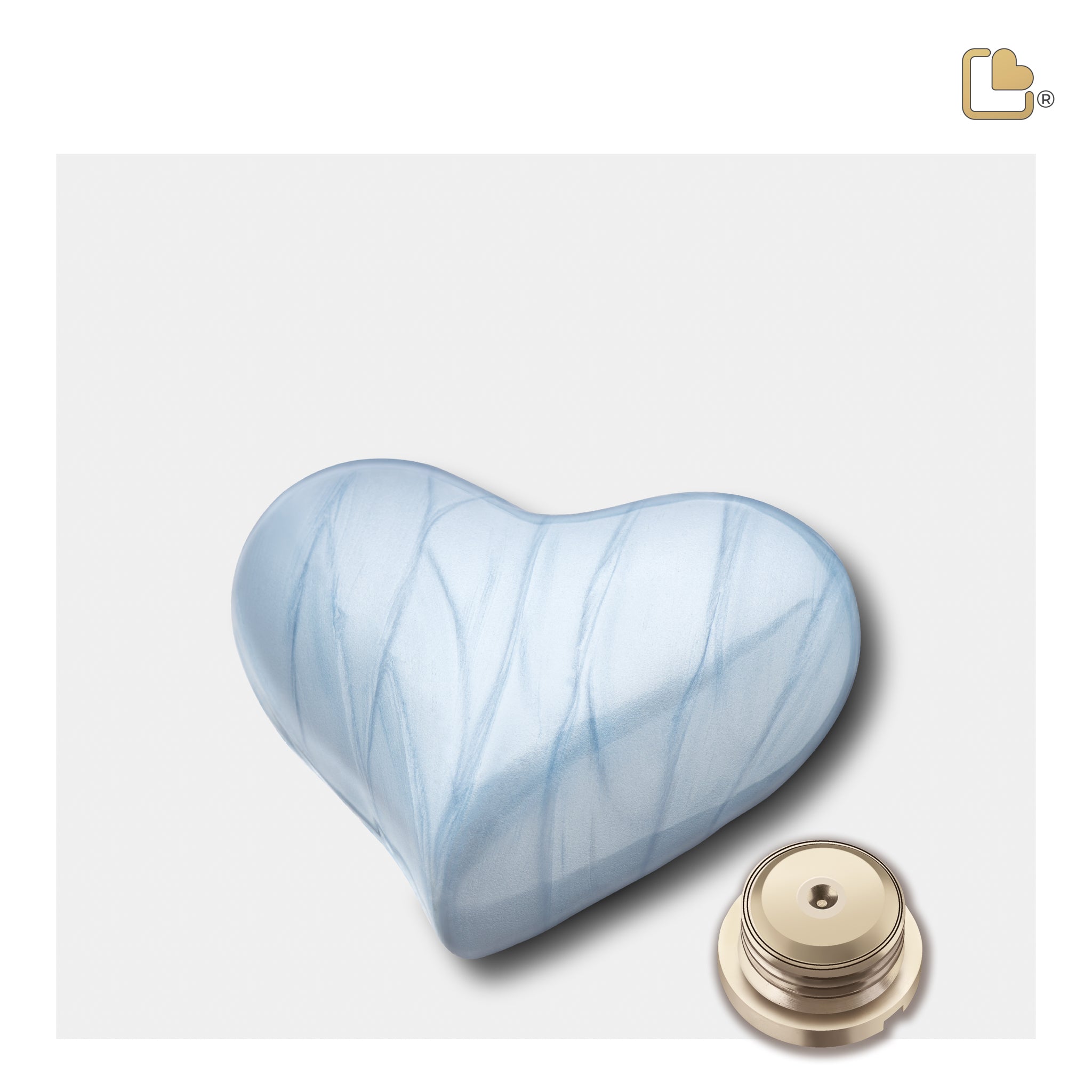 CuddleBear™ Blue (Keepsake Heart)
