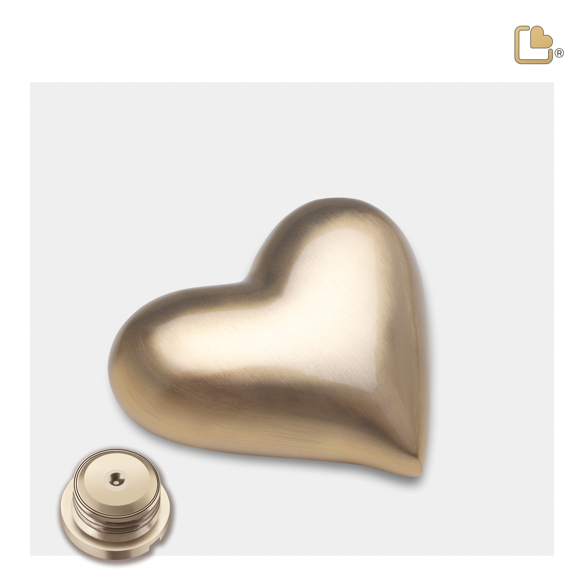 Brushed Gold (Keepsake Heart)