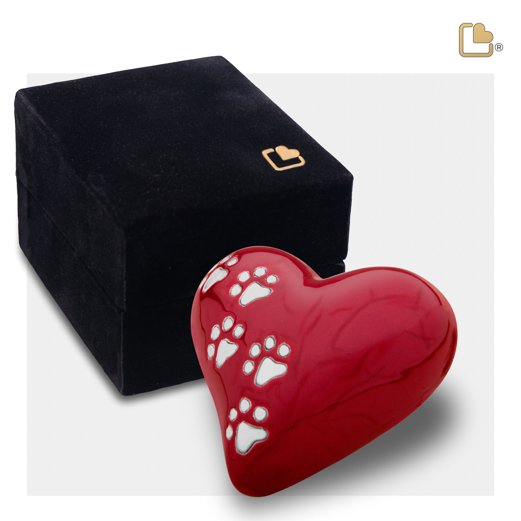 LovePaws™ Pearlescent Red (Keepsake Heart)