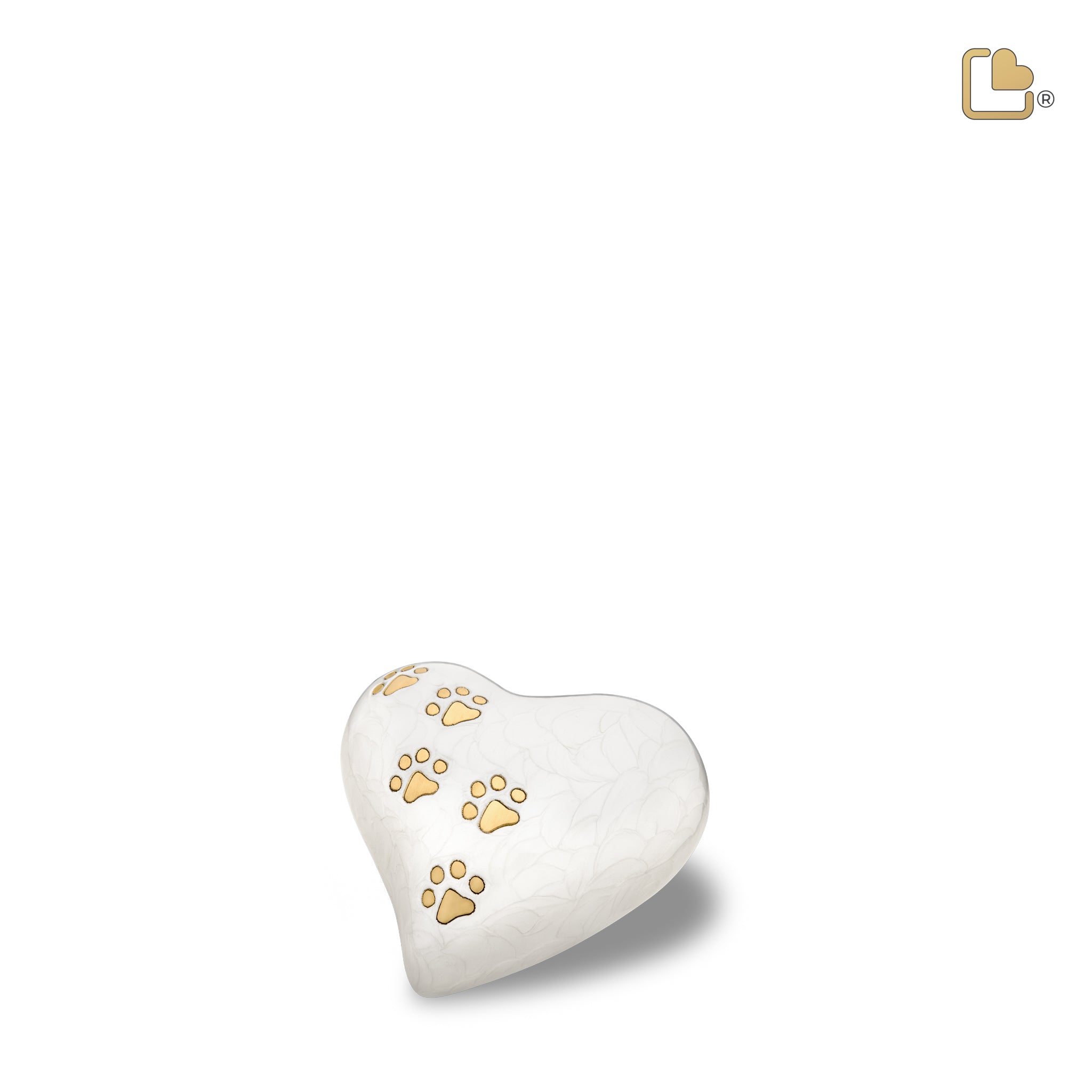 LovePaws™ Pearlescent White (Keepsake Heart)