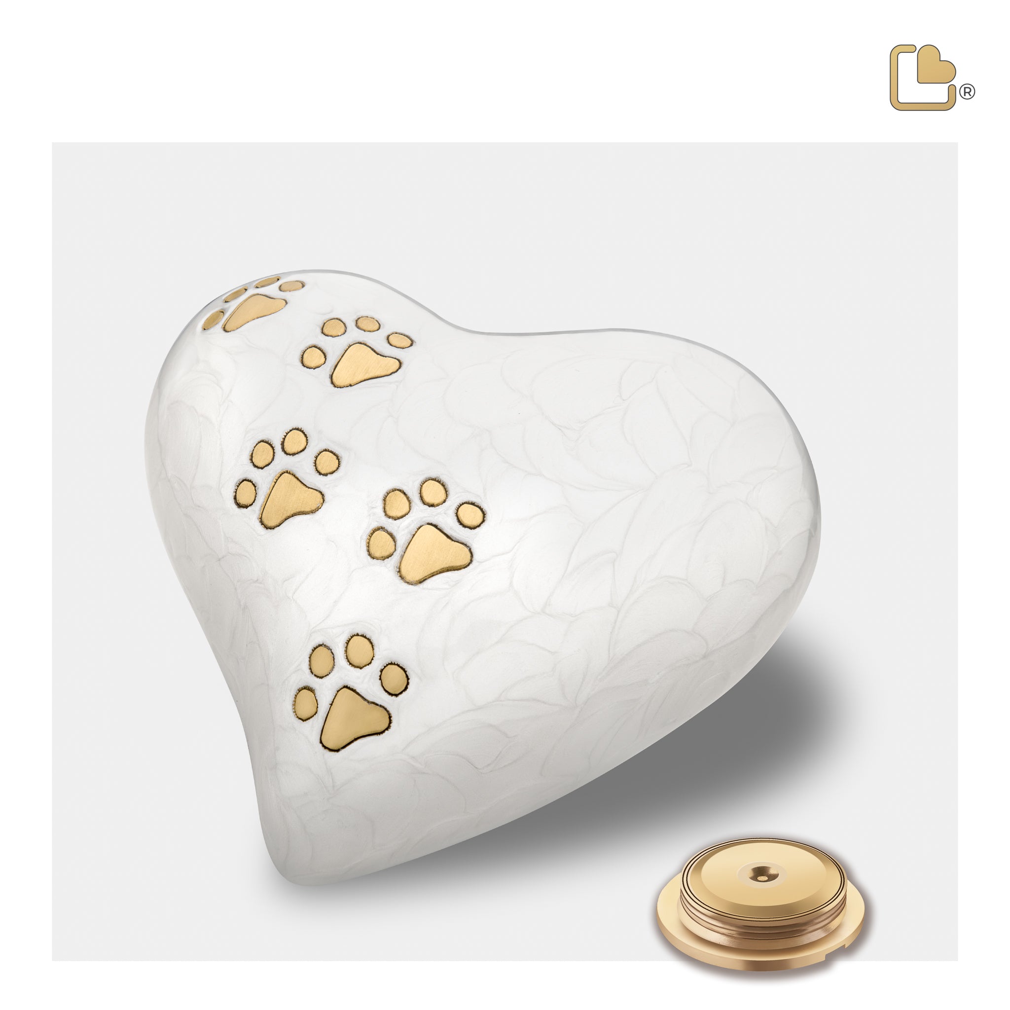 LovePaws™ Pearlescent White (Large Heart)