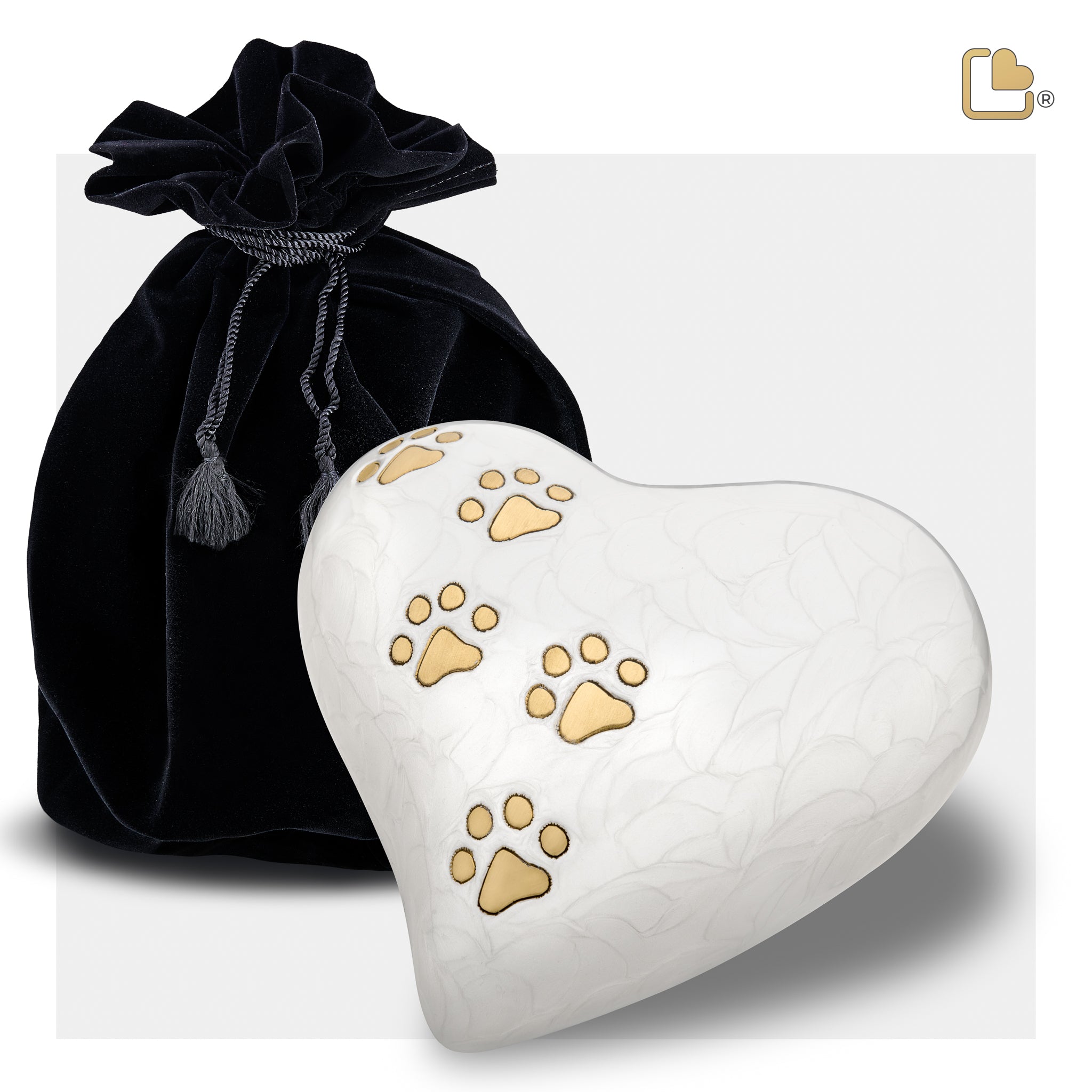 LovePaws™ Pearlescent White (Large Heart)