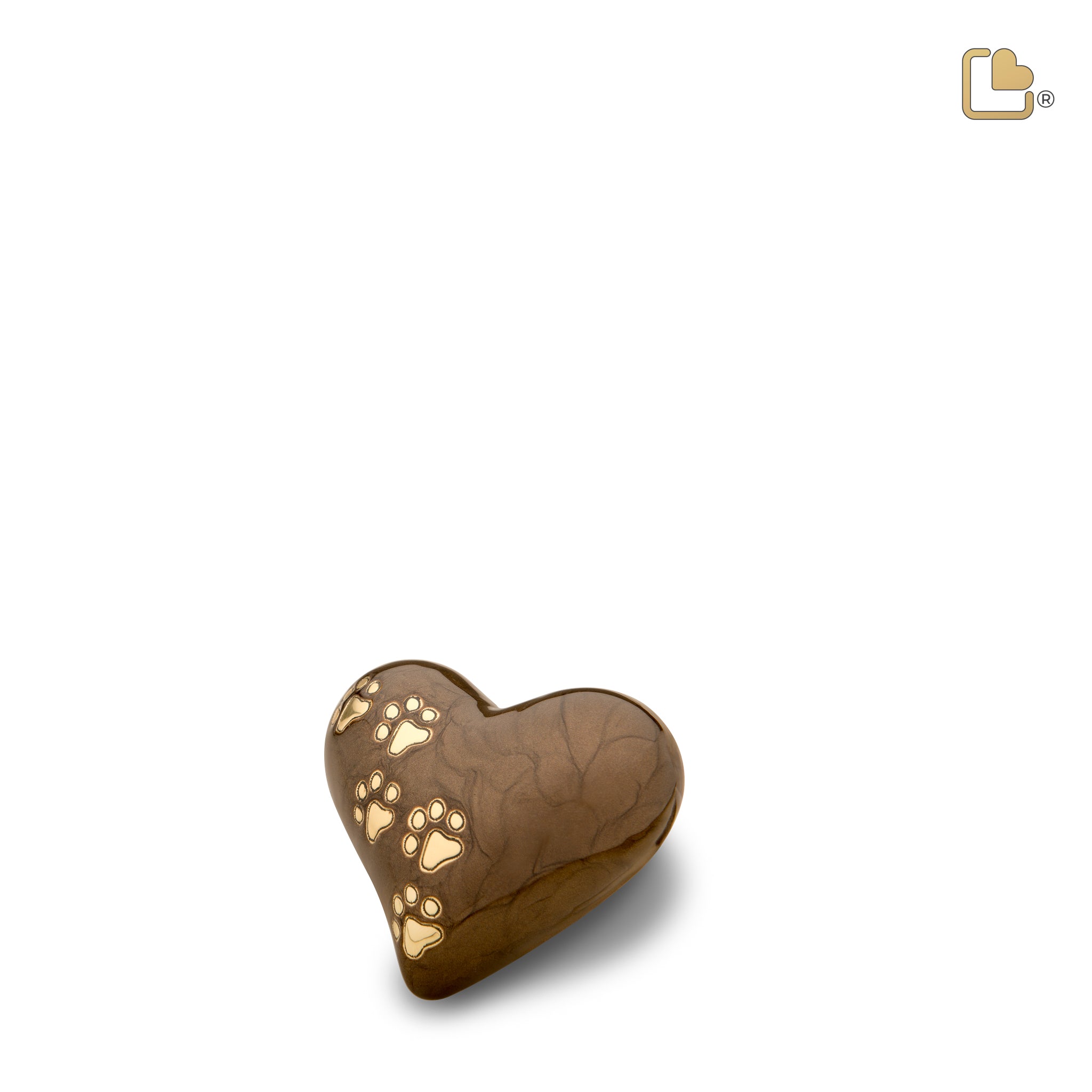 LovePaws™ Pearlescent Bronze (Keepsake Heart)