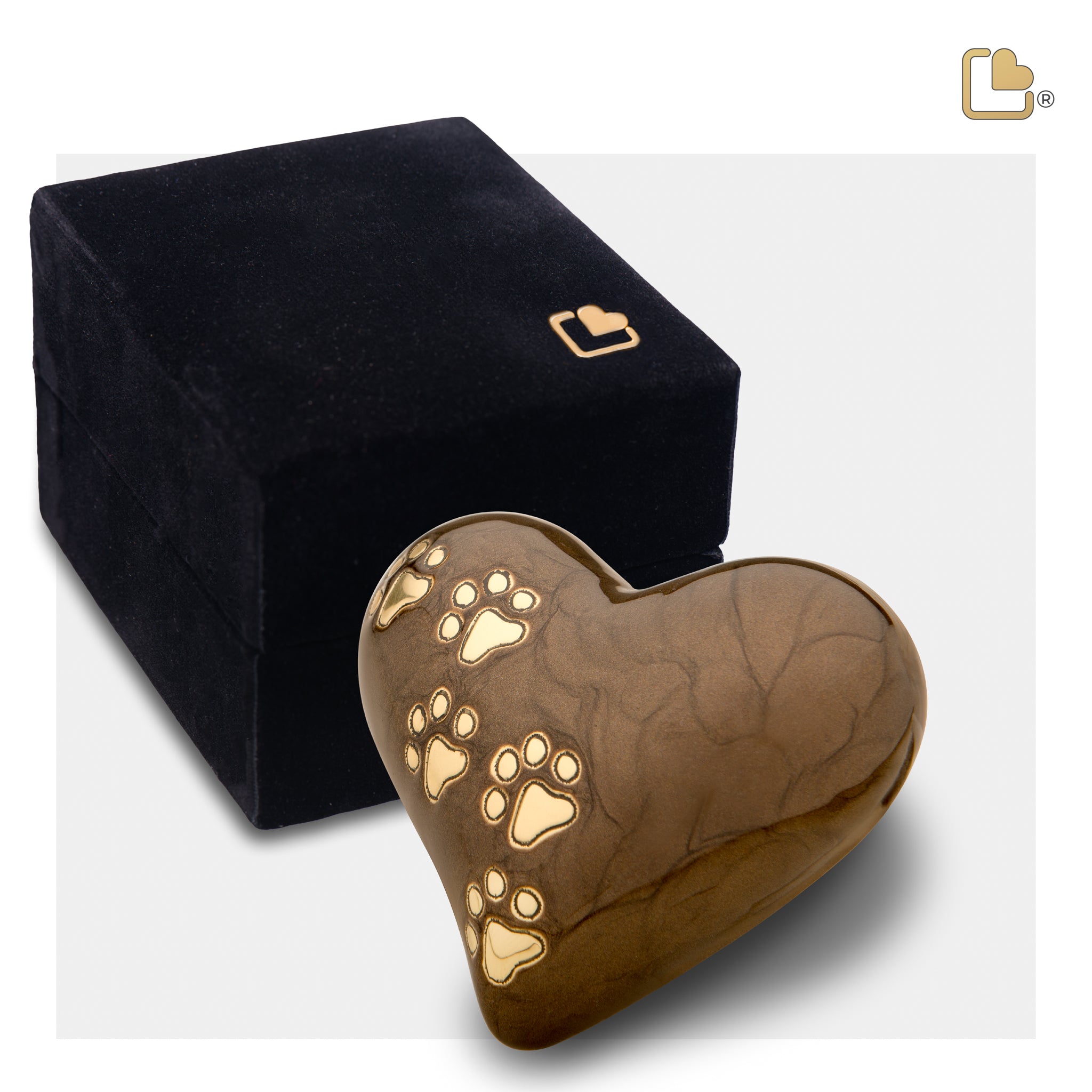 LovePaws™ Pearlescent Bronze (Keepsake Heart)