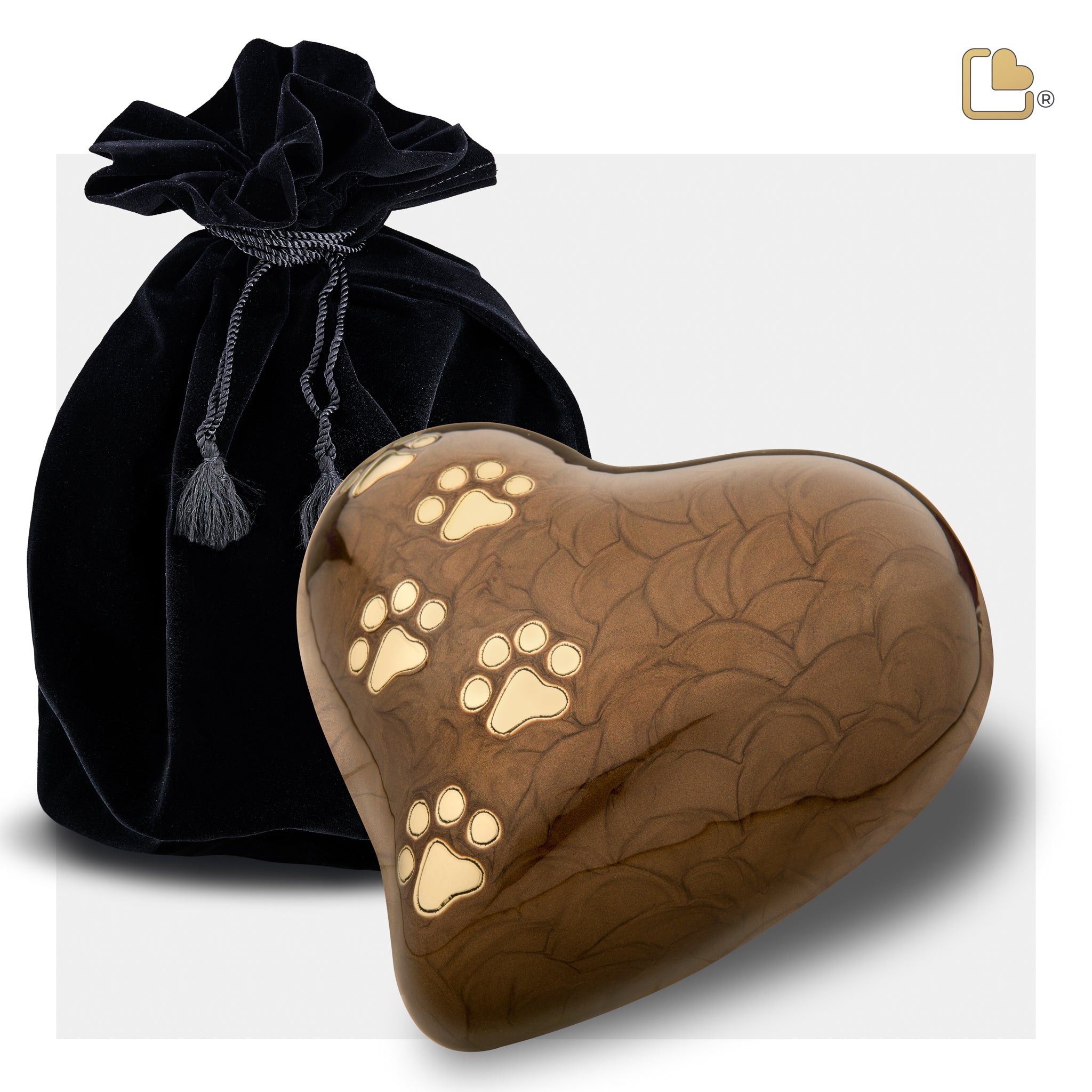 LovePaws™ Pearlescent Bronze (Large Heart)
