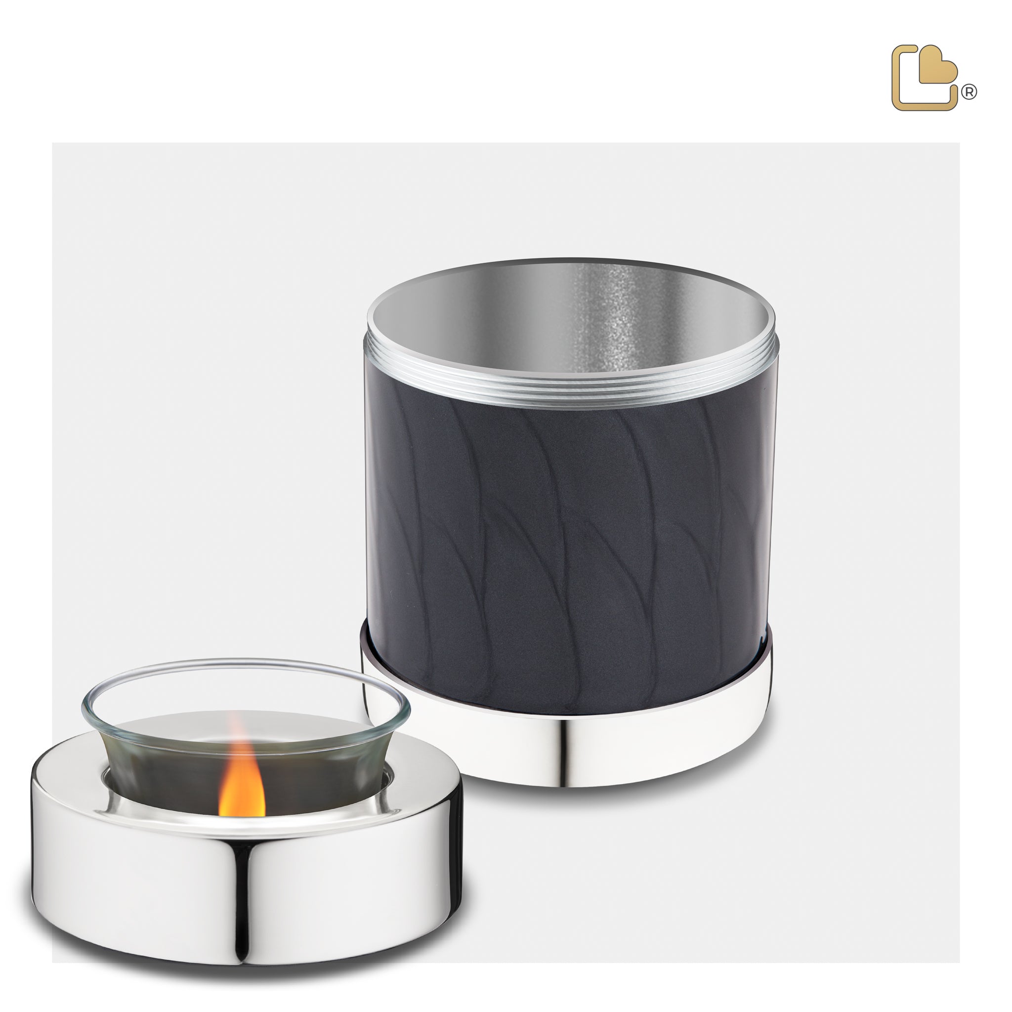 Midnight Pearl Silver (Tealight Urn)