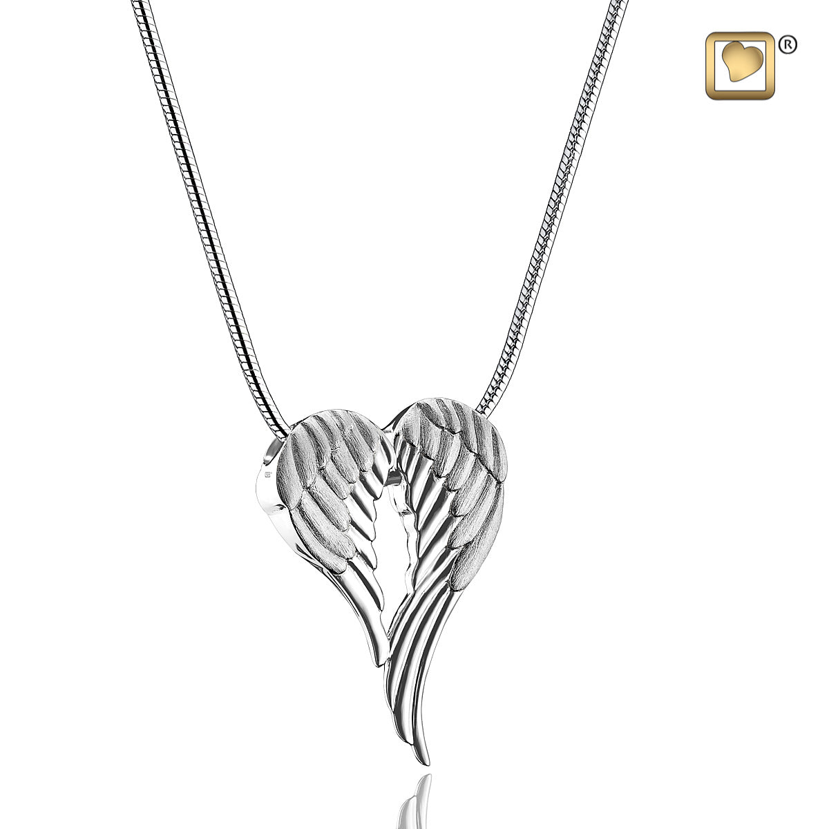 Pendant: Angel Wings - Rhodium Plated Two Tone
